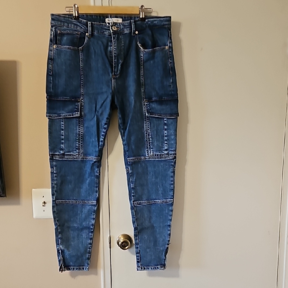 Zara Classic Skinny Blue Denim Jeans